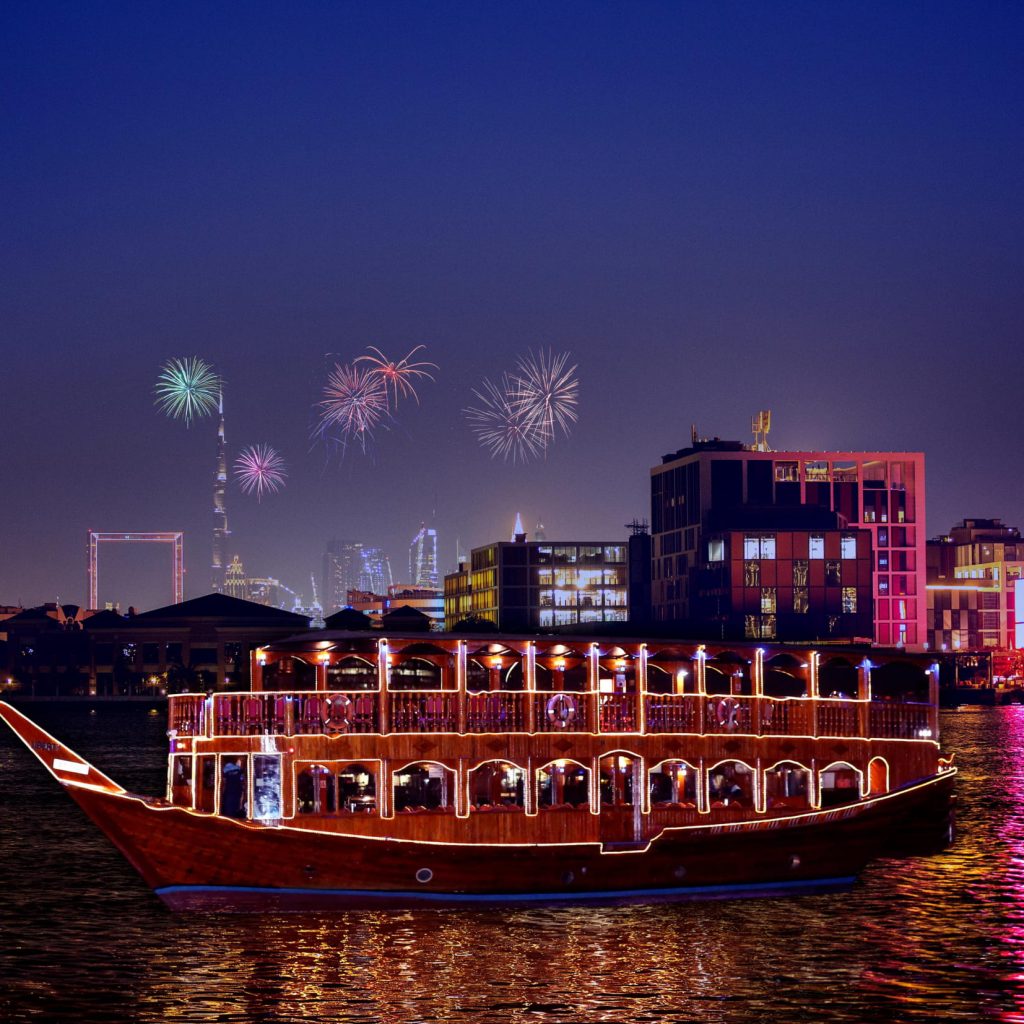 New Years Eve Cruise 2024 in Dubai Creek NYE Dhow Cruise